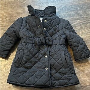 Janie and Jack Quilted Black Puffer Jacket